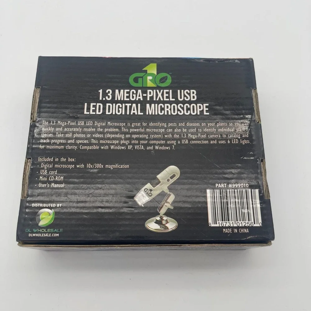 Gro1 1.3 Mega-Pixel USB‎ LED Digital Microscope 10x-300x Magnification